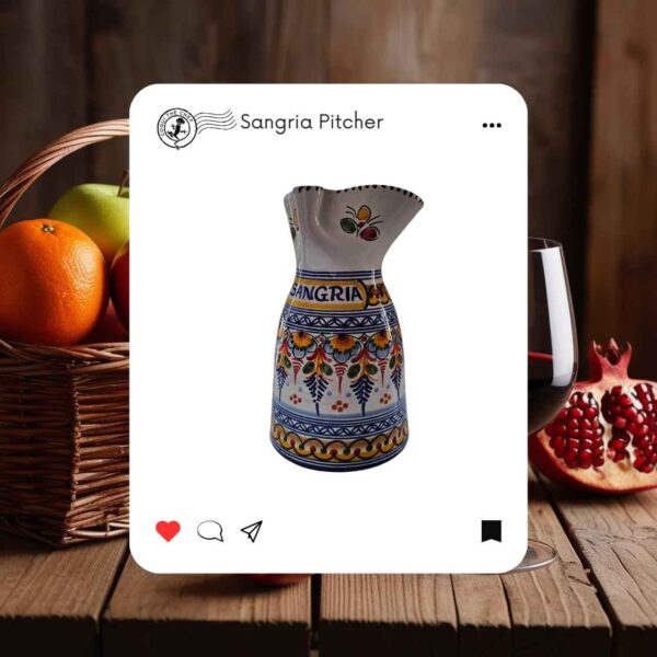 Blue Design Sangria Pitcher